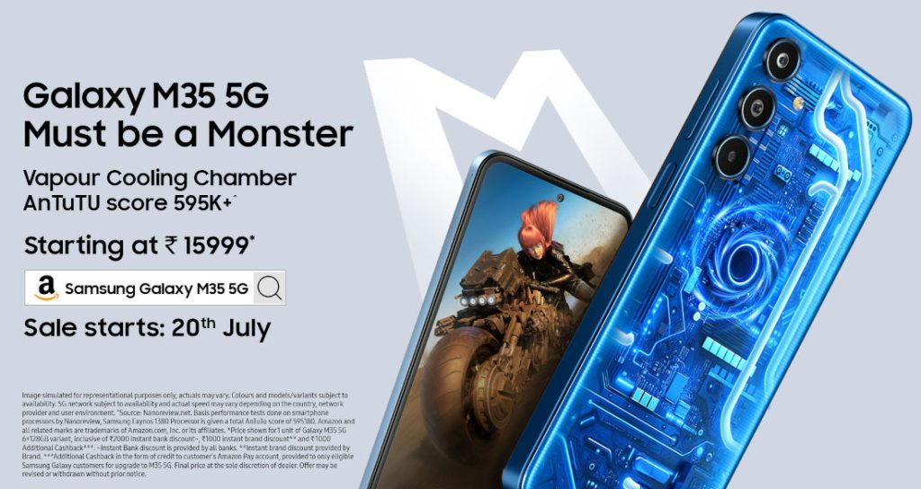 Samsung Galaxy M35 5G with 6.6″ FHD+ 120Hz AMOLED display launched in India