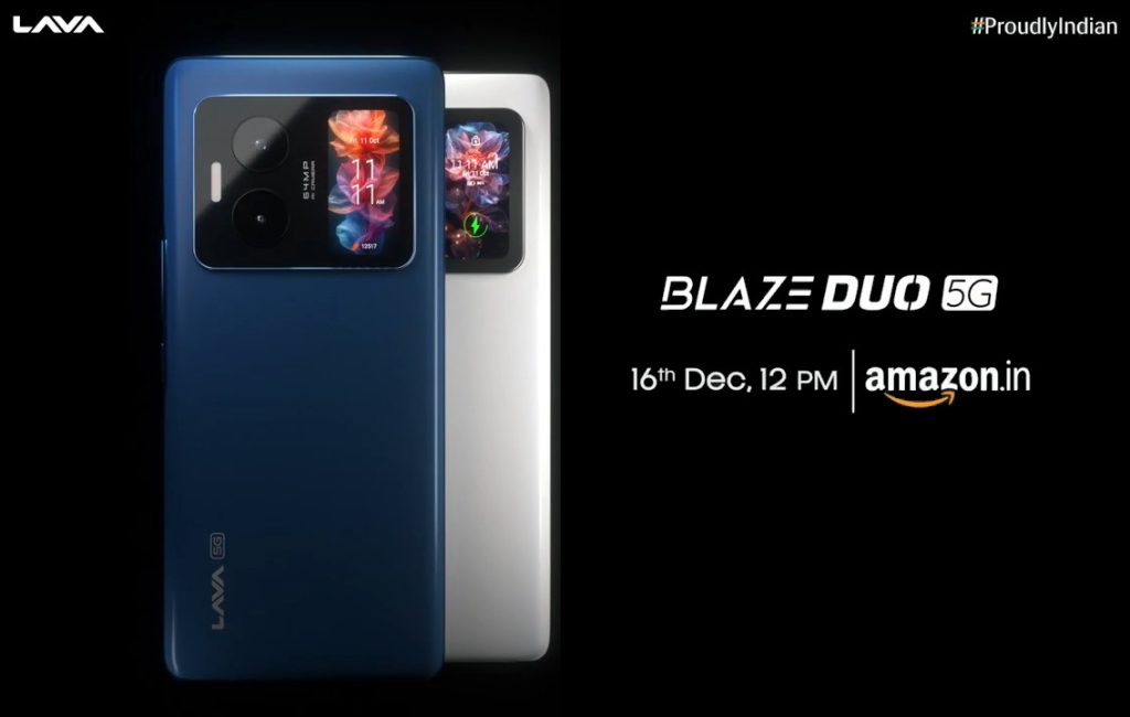 Lava Blaze Duo 5G with dual displays launching on December 16